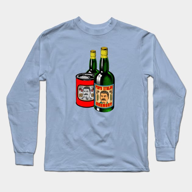 PAPA STALIN PRODUCTS Long Sleeve T-Shirt by theanomalius_merch